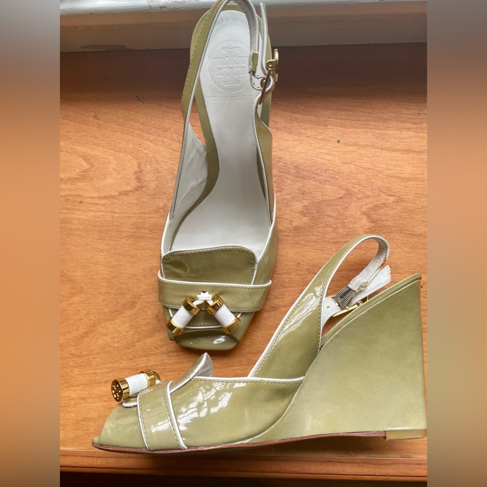 Tory Burch Patent Leather Wedge